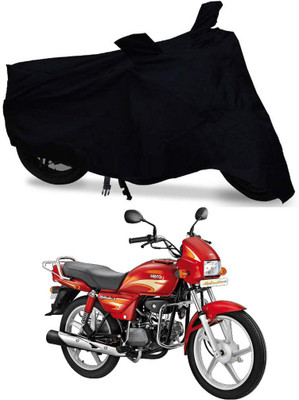 Amozkart Two Wheeler Cover for Hero(Splendor Plus, Black)