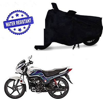 saanvi Two Wheeler Cover for Hero(Passion Pro TR, Black)