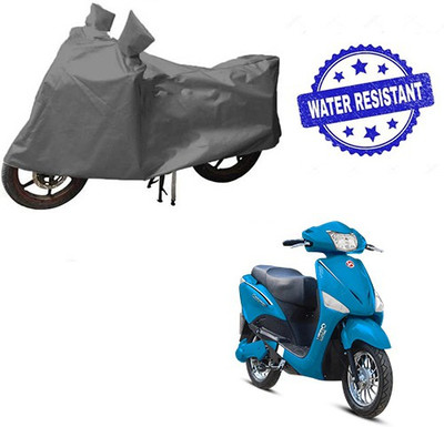 HYBRIDS COLLECTION Waterproof Two Wheeler Cover for Hero(Electric, Grey)