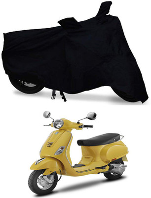 AUTOCAD Waterproof Two Wheeler Cover for Vespa(Vespa LX 125, Black)