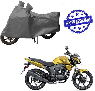 RPSENTTERPR Waterproof Two Wheeler Cover for Honda(CB Trigger, Grey)