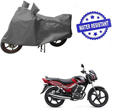 HYBRIDS COLLECTION Waterproof Two Wheeler Cover for TVS(Star City, Grey)