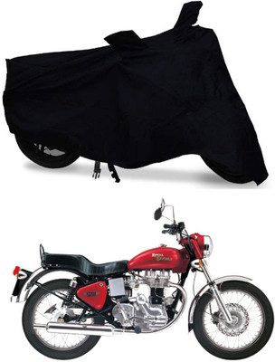 THE REAL ARV Waterproof Two Wheeler Cover for Royal Enfield(Electra 4S, Black)