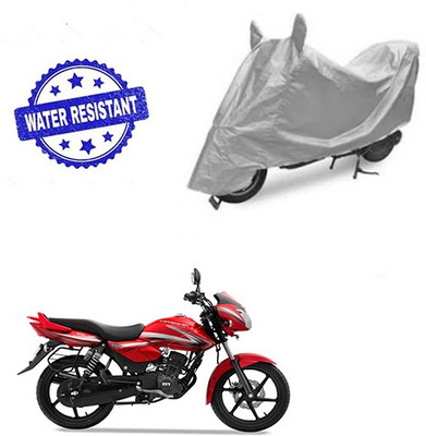 Pecko Two Wheeler Cover for TVS(Pheonix, Silver)
