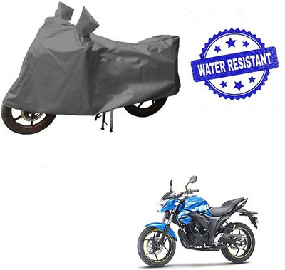 HYBRIDS COLLECTION Waterproof Two Wheeler Cover for Suzuki(Gixxer, Grey)