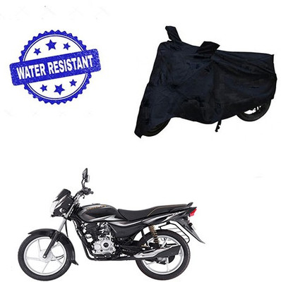 saanvi Two Wheeler Cover for Bajaj(Platina 100 DTS-i, Black)