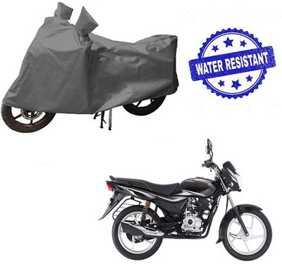 HYBRIDS COLLECTION Waterproof Two Wheeler Cover for Bajaj(Platina 100 DTS-i, Grey)