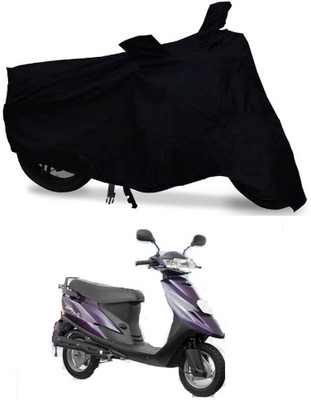 Amozkart Two Wheeler Cover for TVS(Teenz, Black)