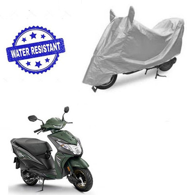 Pecko Two Wheeler Cover for Honda(Dio, Silver)