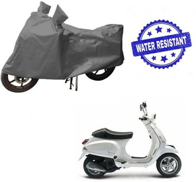 HYBRIDS COLLECTION Waterproof Two Wheeler Cover for Piaggio(Piaggio Vespa, Grey)