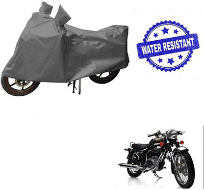 HYBRIDS COLLECTION Waterproof Two Wheeler Cover for Royal Enfield(Electra Delux, Grey)