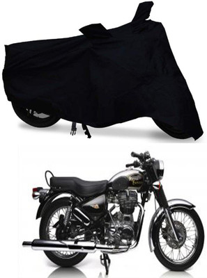 AUTOCAD Waterproof Two Wheeler Cover for Royal Enfield(Electra Delux, Black)