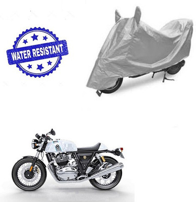 Feel heaven Two Wheeler Cover for Royal Enfield(Continental GT, Silver)
