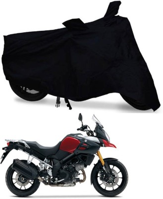 AUTOCAD Waterproof Two Wheeler Cover for Suzuki(V Strom 1000, Black)