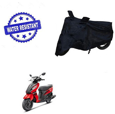 saanvi Two Wheeler Cover for Suzuki(Let's, Black)