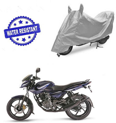 Atulit enterprises Two Wheeler Cover for Bajaj(Pulsar 135 LS DTS-i, Silver)