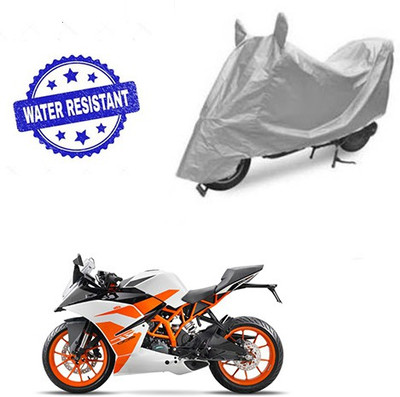 RPSENTTERPR Waterproof Two Wheeler Cover for KTM(Duke 200, Silver)