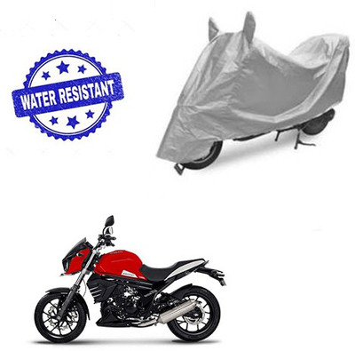Atulit enterprises Two Wheeler Cover for Mahindra(Mojo, Silver)