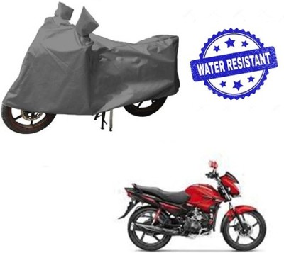 HYBRIDS COLLECTION Waterproof Two Wheeler Cover for Hero(Glamour FI, Grey)