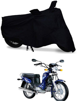 Mdstar Waterproof Two Wheeler Cover for Kinetic(Luna, Black)