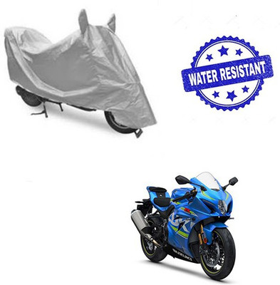 Atulit enterprises Two Wheeler Cover for Suzuki(GSX, Silver)