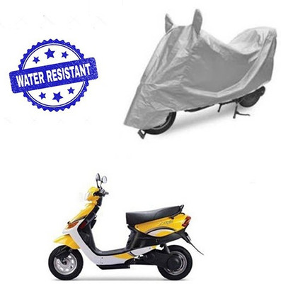 Pecko Two Wheeler Cover for Indus(Yo, Silver)