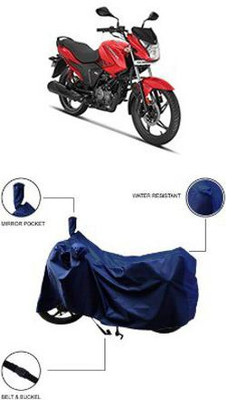 kyathat Waterproof Two Wheeler Cover for Hero(Glamour FI, Blue)