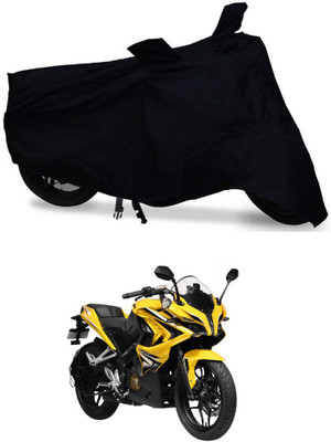 Amozkart Two Wheeler Cover for Bajaj(Pulsar, Black)