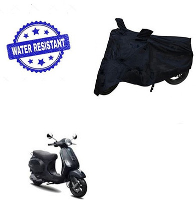 Feel heaven Two Wheeler Cover for Piaggio(Vespa LX, Black)
