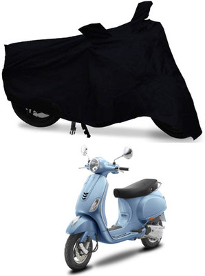 ROYAL AUTO MART Two Wheeler Cover for Vespa(ZX 125, Black)