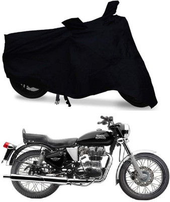 AUTOCAD Waterproof Two Wheeler Cover for Royal Enfield(Electra, Black)