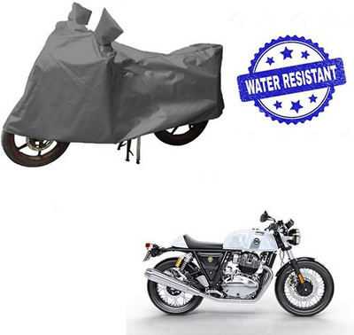 HYBRIDS COLLECTION Waterproof Two Wheeler Cover for Royal Enfield(Continental GT, Grey)