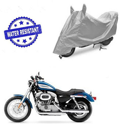 saanvi Two Wheeler Cover for Harley Davidson(XL 883, Silver)