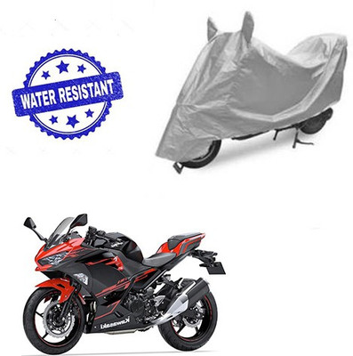 Atulit enterprises Two Wheeler Cover for Kawasaki(Ninja 250, Silver)