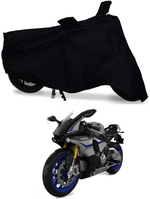 AUTOCAD Waterproof Two Wheeler Cover for Yamaha(YZF R1M, Black)