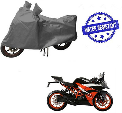 RPSENTTERPR Waterproof Two Wheeler Cover for KTM(RC 390, Grey)