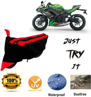 Just try it Waterproof Two Wheeler Cover for Kawasaki(Ninja 650, Red)