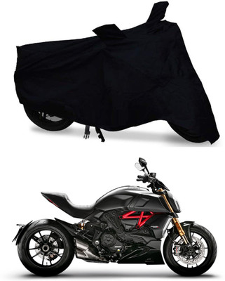 THE REAL ARV Waterproof Two Wheeler Cover for Ducati(Diavel, Black)