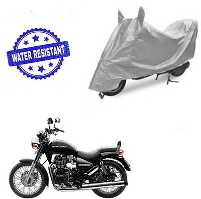 Atulit enterprises Two Wheeler Cover for Royal Enfield(Thunderbird 500, Silver)
