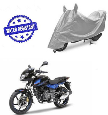 saanvi Two Wheeler Cover for Bajaj(Pulsar 150 DTS-i, Silver)