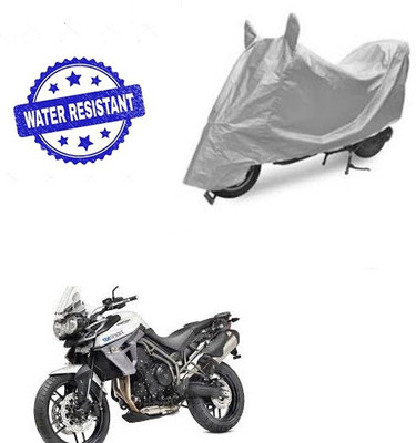 saanvi Two Wheeler Cover for Triumph(Tiger 800 XR, Silver)
