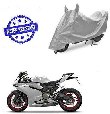 Atulit enterprises Two Wheeler Cover for Ducati(899 Panigale, Silver)