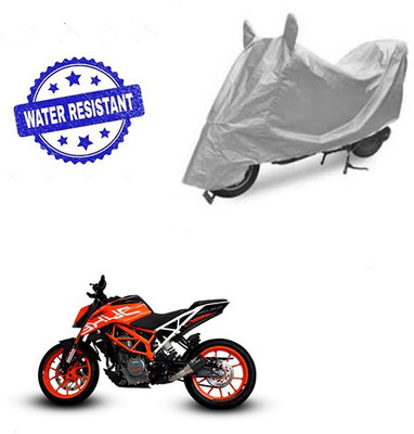 Atulit enterprises Two Wheeler Cover for KTM(Duke 390, Silver)