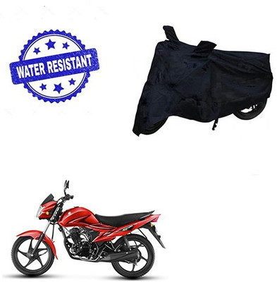 Feel heaven Two Wheeler Cover for Suzuki(Hayate, Black)