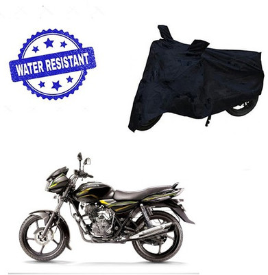 Pecko Two Wheeler Cover for Bajaj(Discover 100 DTS-i, Black)
