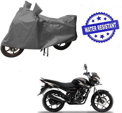 HYBRIDS COLLECTION Waterproof Two Wheeler Cover for Bajaj(Discover 150 s, Grey)