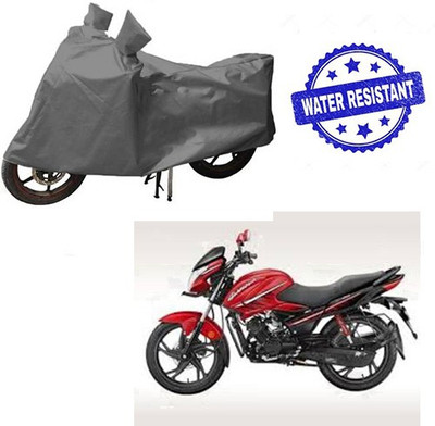 HYBRIDS COLLECTION Waterproof Two Wheeler Cover for Hero(Glamour, Grey)