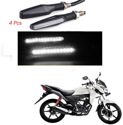 BRPEARl Front, Rear LED Indicator Light for Honda CB Twister(White)