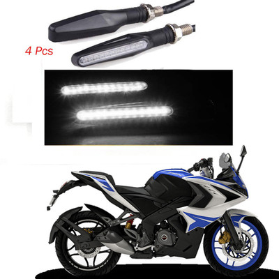 BRPEARl Front, Rear LED Indicator Light for Bajaj Pulsar 220 DTS-i(White)