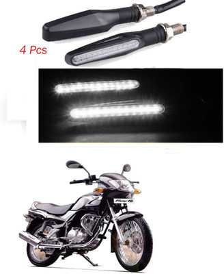BRPEARl Front, Rear LED Indicator Light for TVS Fiero F2(White)